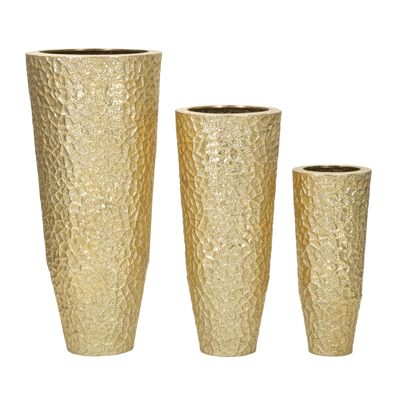 Porte-Vase Glasy Set 3 PCS Chic CM Ø 50,8X114,9-40X92,7-29,8X70,5