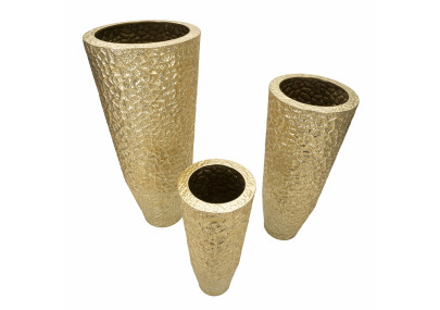 Porte-Vase Glasy Set 3 PCS Chic CM Ø 50,8X114,9-40X92,7-29,8X70,5