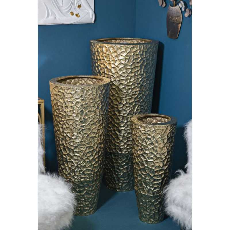 Porte-Vase Glasy Set 3 PCS Chic CM Ø 50,8X114,9-40X92,7-29,8X70,5