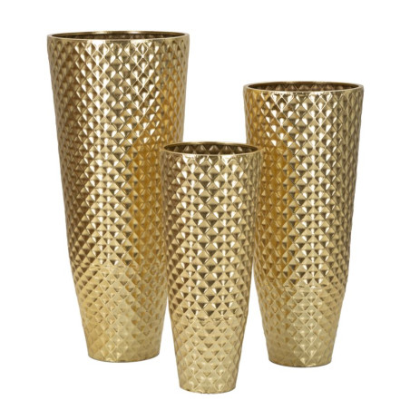 Ensemble de 3 Porte-Vase Glotty Élégant CM Ø 48X110-40X93-33X77