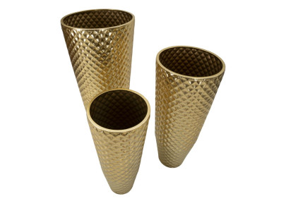 Ensemble de 3 Porte-Vase Glotty Élégant CM Ø 48X110-40X93-33X77