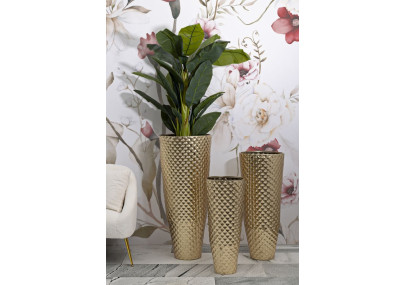 Ensemble de 3 Porte-Vase Glotty Élégant CM Ø 48X110-40X93-33X77