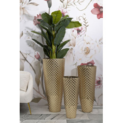 Ensemble de 3 Porte-Vase Glotty Élégant CM Ø 48X110-40X93-33X77