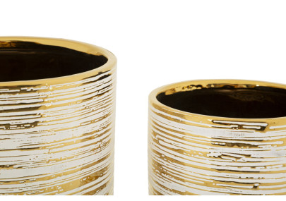 Porte-Vase Melody Set 2 PCS Raffiné CM Ø 23X24-17,5X19