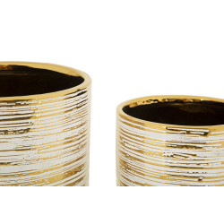 Porte-Vase Melody Set 2 PCS Raffiné CM Ø 23X24-17,5X19