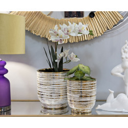 Porte-Vase Melody Set 2 PCS Raffiné CM Ø 23X24-17,5X19