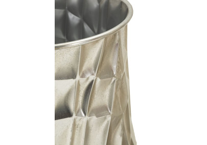 Lot de 3 Vases Argentés Élégants CM Ø35X38,5-27,5X33-18,5X26,5