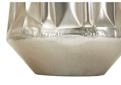 Lot de 3 Vases Argentés Élégants CM Ø35X38,5-27,5X33-18,5X26,5