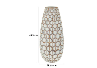 Vase en Résine Tibet Élancé CM Ø 20X45,5