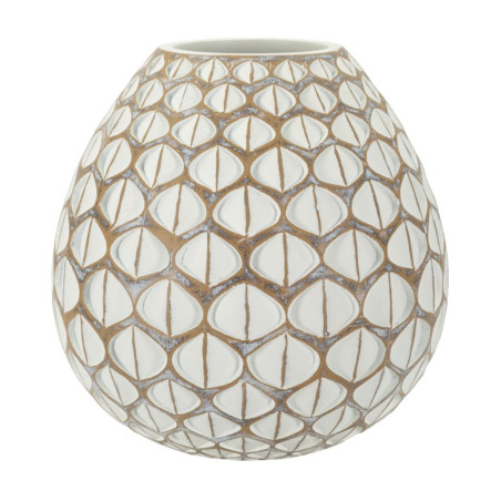 Vase en Résine Tibet Compact CM Ø27X27