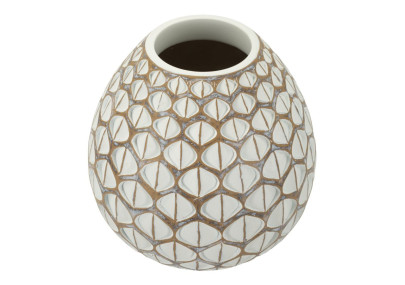 Vase en Résine Tibet Compact CM Ø27X27