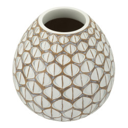 Vase en Résine Tibet Compact CM Ø27X27