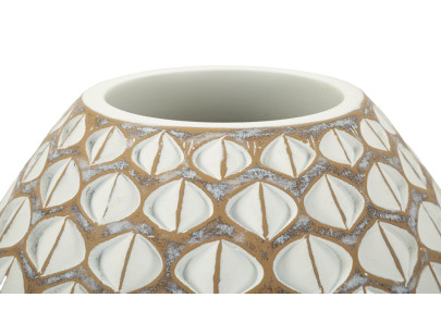 Vase en Résine Tibet Compact CM Ø27X27