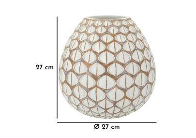 Vase en Résine Tibet Compact CM Ø27X27