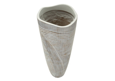 Pot Résine Bois Raffiné CM Ø 19X55