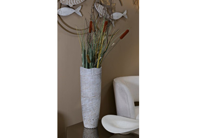 Pot Résine Bois Raffiné CM Ø 19X55