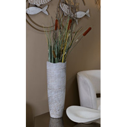 Pot Résine Bois Raffiné CM Ø 19X55