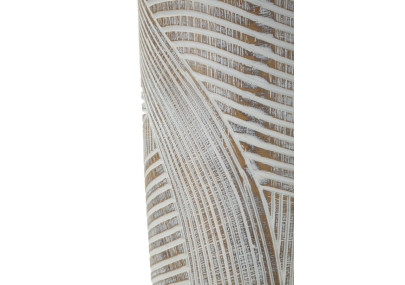 Vase Résine Bois Élégant CM Ø 18X45