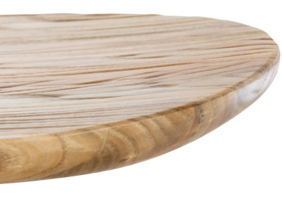 Set de 2 taburetes de bar Skelde en madera y metal Natural