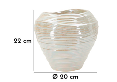 Vase Rond Élégant CM Ø22X20