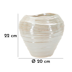 Vase Rond Élégant CM Ø22X20
