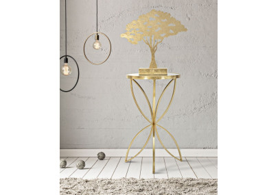 Luxurious Glam PAPILLON Plant Display Ø 35X60 cm - Iron & Mirror