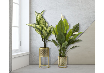 Glam GOLVY Vase Stand Set 2 pcs -A- Ø 21X40-19X22 cm - Iron