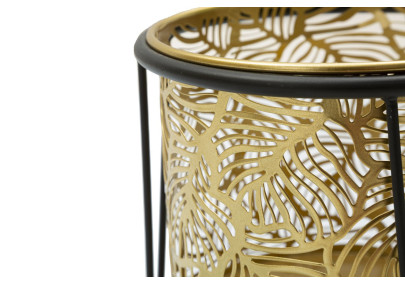 Glam LEAVY Dual Vase Stand Ø 21X40-19X22 cm - Iron