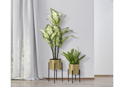 Glam GLISSY Vase Set 2 pcs -A- Ø 21X38-19X28 cm - Iron