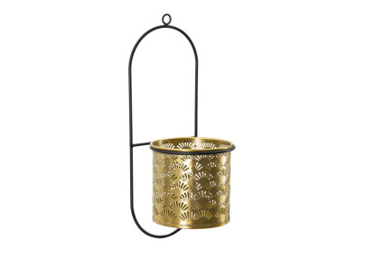 Glam HONG Wall Vase Holder 14X14X37 cm - Iron
