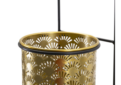 Glam HONG Wall Vase Holder 14X14X37 cm - Iron