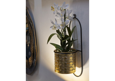Glam HONG Wall Vase Holder 14X14X37 cm - Iron