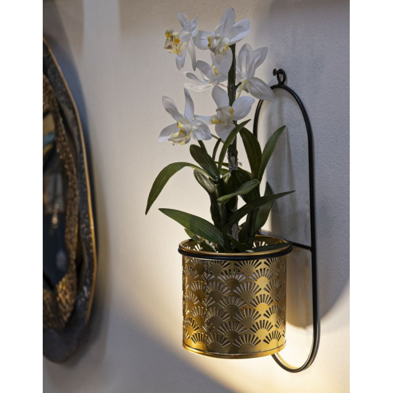 Glam HONG Wall Vase Holder 14X14X37 cm - Iron
