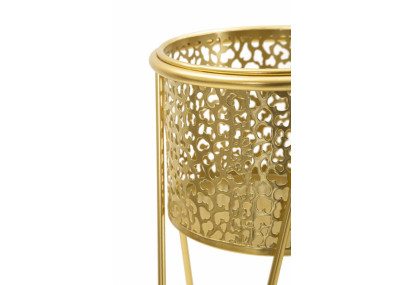 Glam Set of 2 OR Vase Holders 21X20X46-18X18X32 cm - Iron