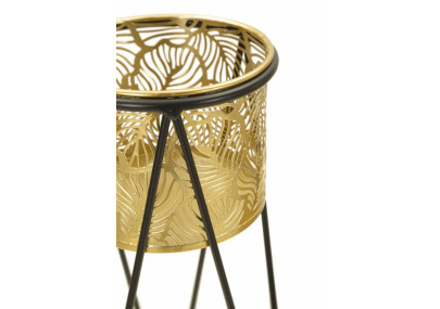 Glam Set of 2 DRAK Vase Holders 21X20X46-18X18X32 cm - Iron