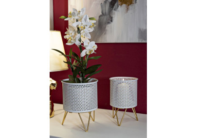 Glam GASPY Vase Stand Set 2 pcs Ø 16X20-13X20 cm - Iron