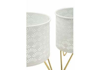 Glam CARLY Vase Stand Set 2 pcs Ø 16X20-13X20 cm - Iron