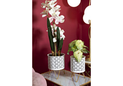 Glam CARLY Vase Stand Set 2 pcs Ø 16X20-13X20 cm - Iron