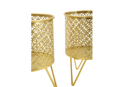 Glam CECI Vase Stand Set of 2 Ø 16X20-13X20 cm - Iron