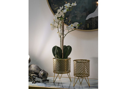 Glam CECI Vase Stand Set of 2 Ø 16X20-13X20 cm - Iron