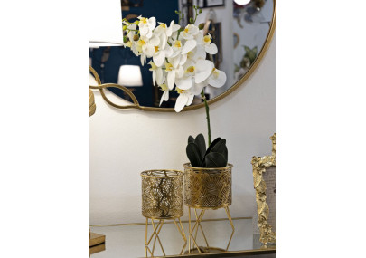 Glam NATY Vase Stand Set 2 pcs Ø 16X20-13X20 cm - Iron