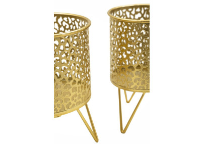 Glam Set of 2 PINY Vase Holders Ø 16X20-13X20 cm - Iron