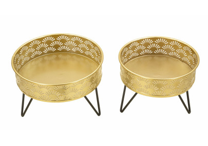 Glam ZANNY Vase Set 2 pcs Ø 20,5X13-18X13 cm - Iron