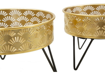 Glam ZANNY Vase Set 2 pcs Ø 20,5X13-18X13 cm - Iron