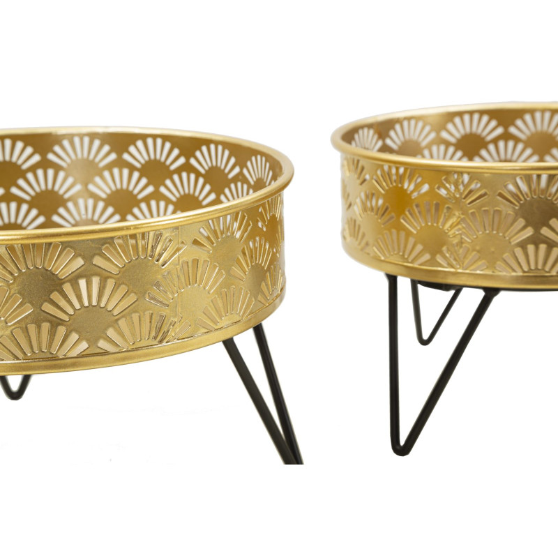 Glam ZANNY Vase Set 2 pcs Ø 20,5X13-18X13 cm - Iron