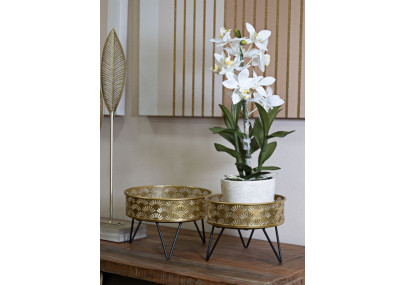 Glam ZANNY Vase Set 2 pcs Ø 20,5X13-18X13 cm - Iron