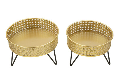 Glam BOSSY Vase Set 2 pcs Ø 20,5X13-18X13 cm - Iron