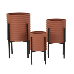 MODERN MILLY Vase Stand Set 3 pcs Ø 36X56,5-30X48,5-24X37,5 cm - Iron