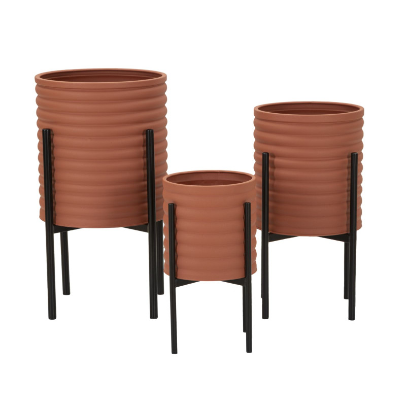 MODERN MILLY Vase Stand Set 3 pcs Ø 36X56,5-30X48,5-24X37,5 cm - Iron
