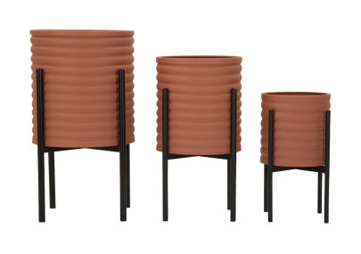 MODERN MILLY Vase Stand Set 3 pcs Ø 36X56,5-30X48,5-24X37,5 cm - Iron